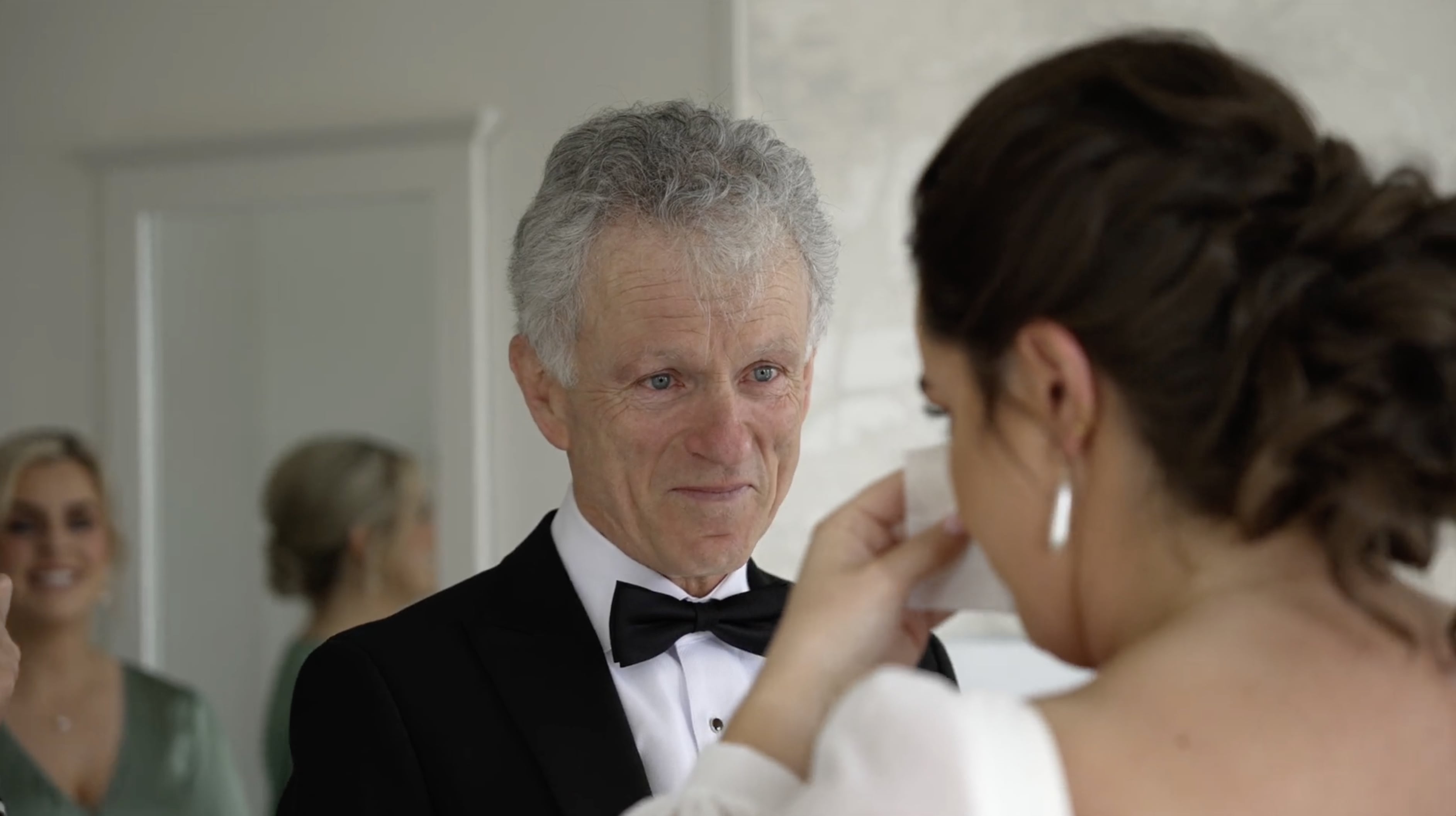 A relaxed wedding couple filmed candidly by The Vow
